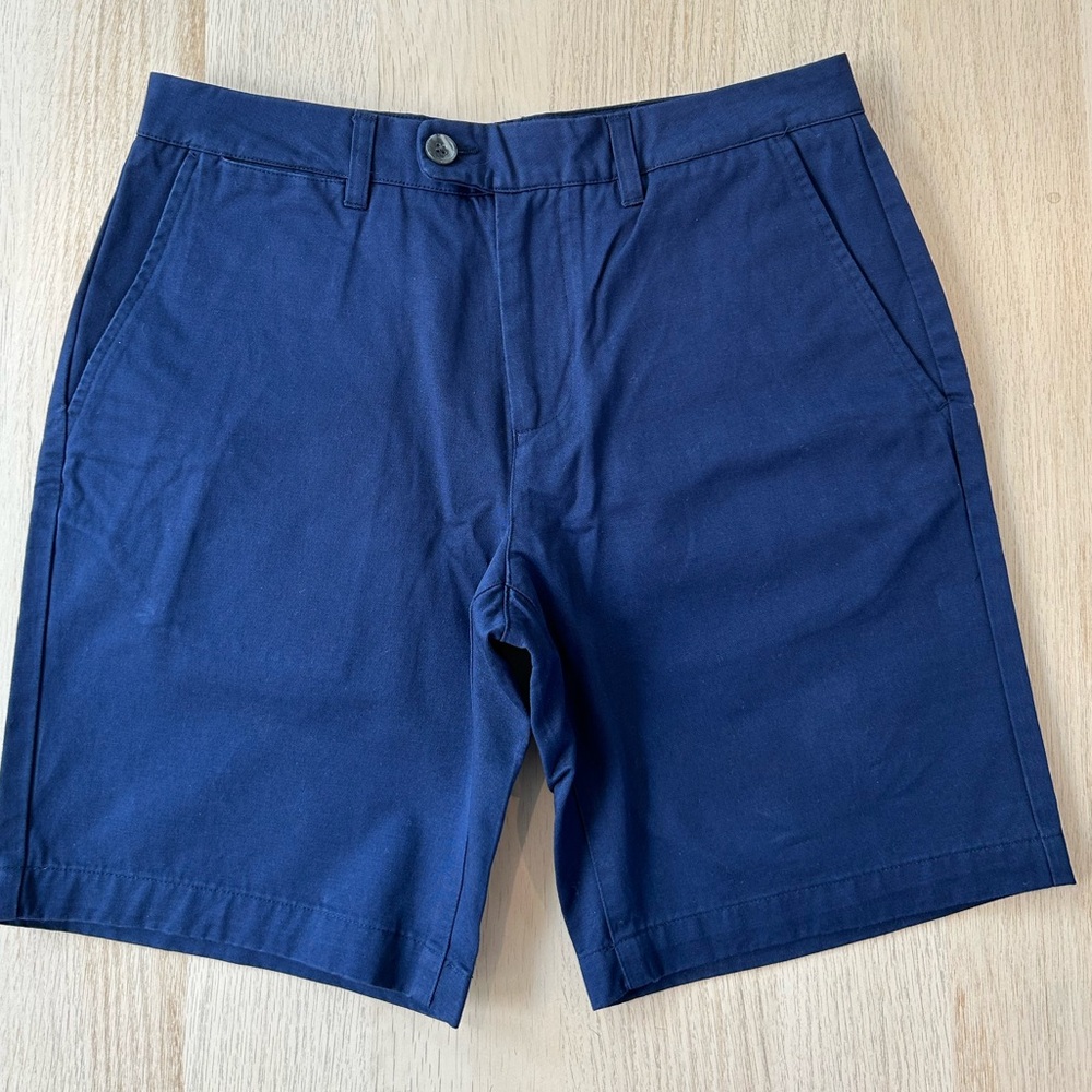 Criquet Men's Flat Front Shorts - Deep Blue